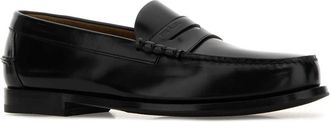 Prada Mens Spazzolato Loafer Black Leather