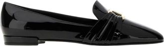 Ferragamo Loafers - Dames - Loafers - Zwart - 36 1/2 EU - Schoenen