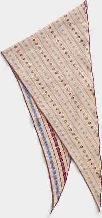 Simons Womens Mini-flower 100% cotton scarf