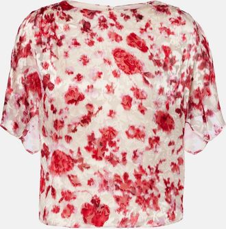 Isabel Marant Hervane floral jacquard top