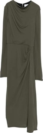 Erdem Midi-jurk met lange mouwen - Groen