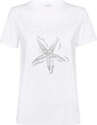 Max Mara T-shirt con stampa - Bianco