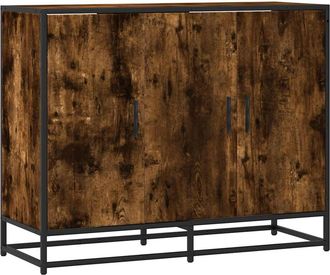 vidaXL Credenza Rovere Fumo 94x35x76 Cm In Legno Multistrato - Vidaxl