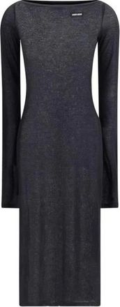 Miu Miu Dames, Jurken, Zwart, Maat: XS Jersey