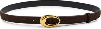 Khaite Olivia Suede Belt - Dark Brown - 34 (UK12/ M)