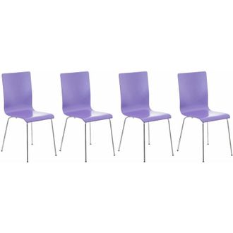Clp Set 4 Sedie Visitatore pepe viola