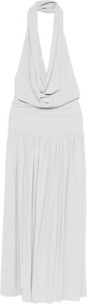 Aya Muse Gedrapeerde Halterjurk - Dames - Avondkleed - Grijs - XS - Kleedjes