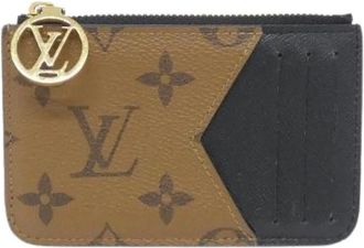 Louis Vuitton Pre-owned Wallets, female, Brown, Size: ONE SIZE Pre-owned Monogram Reverse Card Coin Case