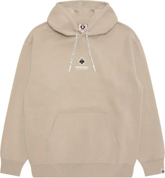Aape By A Bathing Ape Felpa smanicata con logo e cappuccio - Toni neutri