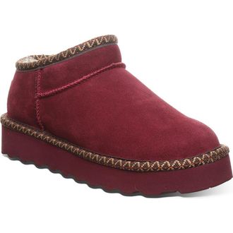 Bearpaw Jules Faux Shearling Lined Bootie in Chianti at Nordstrom Rack, Size 9.5