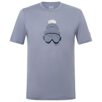 super.natural Gogeanie Tee Merinoshirt f&uuml;r Herren | grau