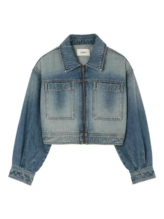 BA&SH zip-front patch-pocket jacket - women - Cotton - 1 - Blue