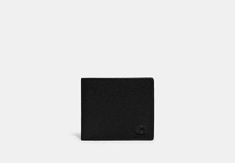 Coach Coin Wallet in Black | Leather