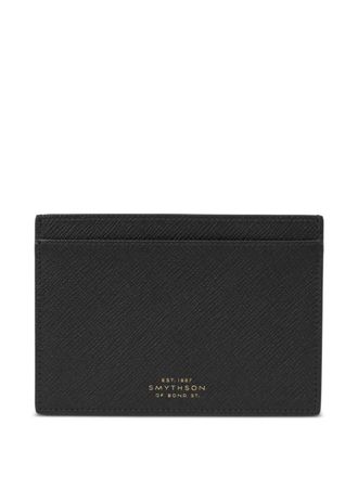 Smythson Panama passport case - unisex - Calf Leather - One Size - Black