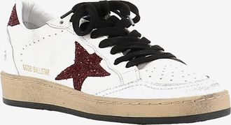 Golden Goose Niedrige Schn&uuml;rsneakers aus Leder Super-Star