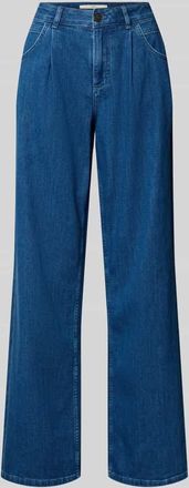 Lanius Lanius Wide Leg Jeans mit Bundfalten Modell MARLENE in Jeansblau, Größe 34