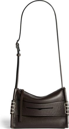 J.W.Anderson Small Loafer Leather Messenger Bag in Chocolate Brown at Nordstrom