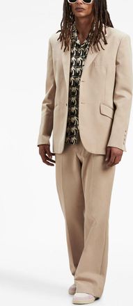 Palm Angels Mens Viscose Blazer - Tan Cotton - Size EU 46 (Mens)