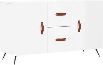 vidaXL Sideboard High Gloss White 100x36x60 cm Engineered Wood Vidaxl