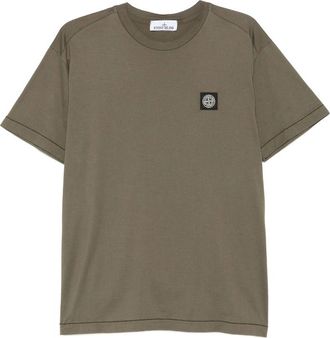 Stone Island Compass-patch Cotton T-shirt