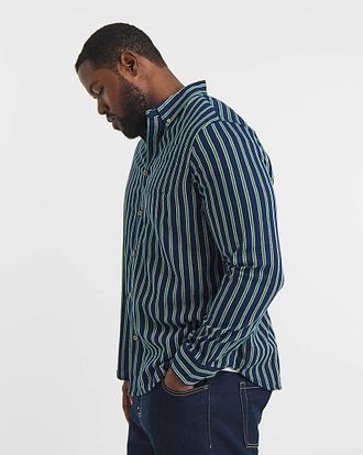 Jacamo Twill Stripe Shirt