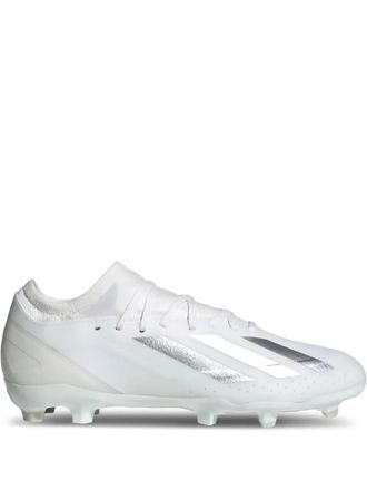 adidas League FG X Crazyfast - White/Silver Metallic sneakers - Wit