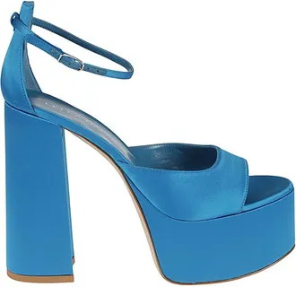 Lella Baldi High Heel Sandals, female, Blue, Size: 7 1/2 US Heel Sandals