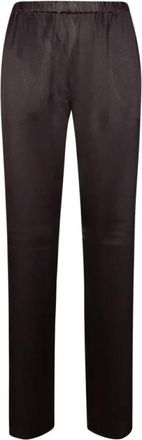 Antonelli Rapolano Broek - Dames - Slim Fit Broeken - Zwart - M - Satijn - Broeken