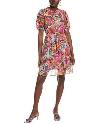 Julia Jordan Crushed Chiffon Mini Dress