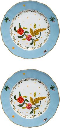 BITOSSI HOME Set of 2 Flat Plates Cm.26.5 Fragrance