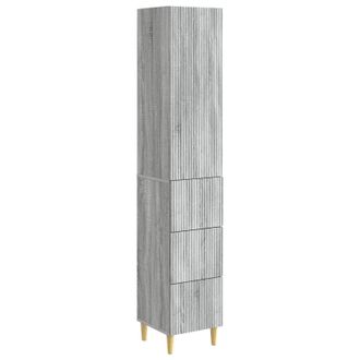 vidaXL Juego De Armarios 2 Uds. Sonoma Gris Madera De Ingenier&iacute;a Vidaxl