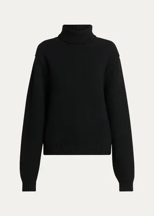 Tom Ford Wool-Cashmere-Mohair Chunky Knit Turtleneck Sweater