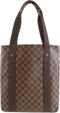 Louis Vuitton Pre-owned Tote Bags, male, Brown, Size: ONE SIZE Pre-owned Damier Bobour Coated Canvas Tote Bag