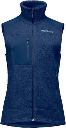 Norrøna Trollveggen Warm3 Vest Fleecegilet für Damen | blau