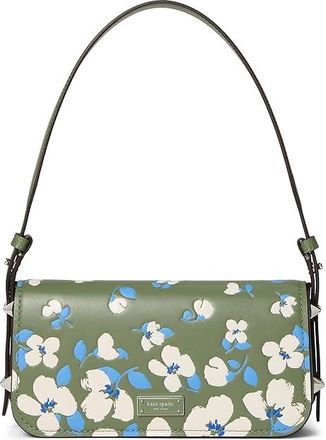 Kate Spade New York Liv Painterly Bouquet Shoulder Bag Womens Handbags Cedar Stand, Leather