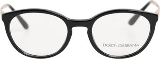 Dolce & Gabbana Womens Black Acetate Cat Eye Frame Eyeglass Reading Glass Accessory