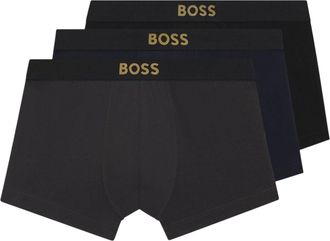 HUGO BOSS Boxershorts met logo voor heren (set van 3) (Zwart/Navy/Grijs)