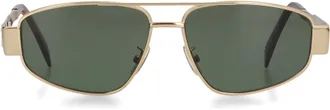 Celine Mens Triomphe Sunglasses Gold Metal