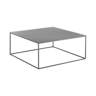 Oresteluchetta Mesa De Centro De Metal Gris Antracita 80x80cm Omaha Bis