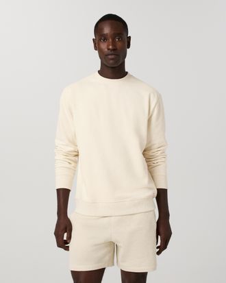 Vuori Clothing Cypress Vintage Crew Neck Shirt | Buttermilk Heather | Medium