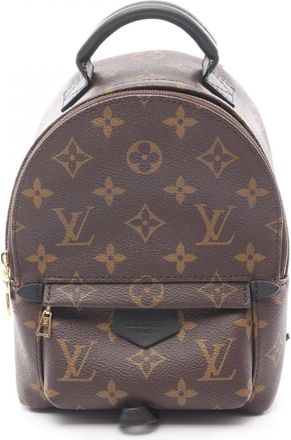 Louis Vuitton Black Brown Monogram Coated Canvas Monogram Pvc Leather Backpack (Pre-Owned)