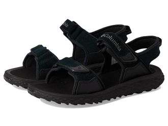 Columbia Konos Hiker 2-Strap Mens Sandals Black/Grill : 13 D - Medium, Leather/Suede/Synthetic