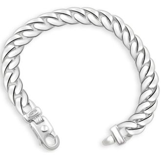 Pompeii3 Mens Cuban 14k Gold (87gram) or Platinum (163gram) 12mm Link Bracelet 9.25