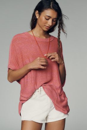 Pilcro Crew-Neck Oversized Sweater Tee