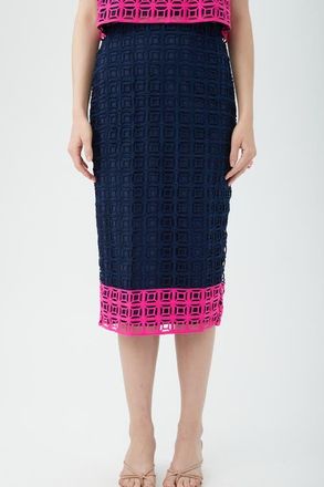 Trina Turk Dita 2 Skirt in Indigo/petal Pink at Nordstrom, Size 4