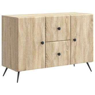 vidaXL Aparador Roble Sonoma 89 X 34,5 X 60 Cm Madera De Ingenier&iacute;a Vidaxl