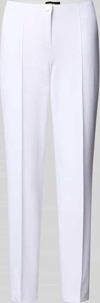 Cambio Cambio Skinny Fit Stoffhose mit fixierten Bügelfalten Modell ROS in Weiss, Größe 32