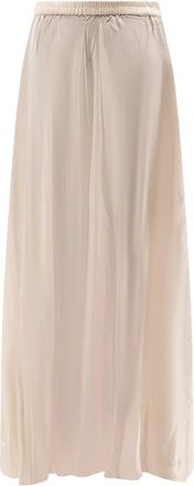 Mes Demoiselles... Calista Rok - Dames - Maxi Rokken - Beige - S - Satijn - Rokken