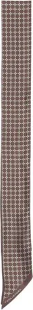 Tagliatore Accessoires, Heren, Bruin, ONE Size, Foulard Geometrisch-Print Sjaal