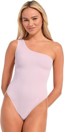 Magic Bodyfashion Shaping-Body MAGIC BODYFASHION Dream One Shoulder Body, Damen, Gr. XXL, N-Gr, lila (mauve), Obermaterial: 83% Polyamid, 17% Elasthan, unifarben, Bodys